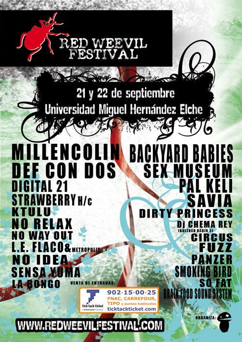 Red Weevil Festival - 21 y 22 Sept. Universidad Miguel Hernández Elche